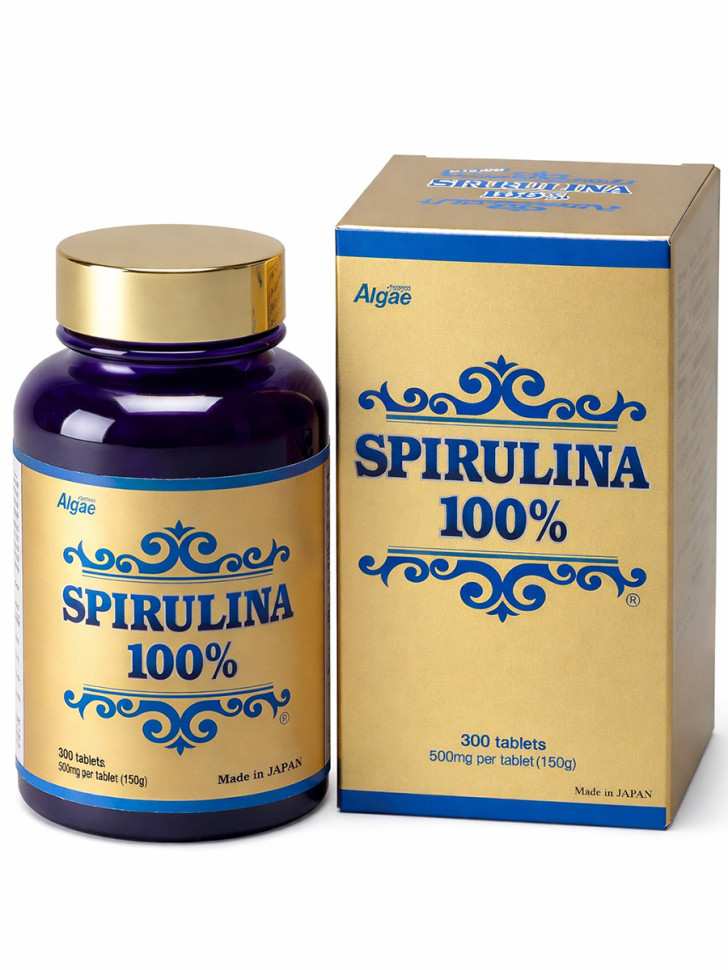 JAPAN ALGAE Спирулина 300 таб. в коробке по 500 мг