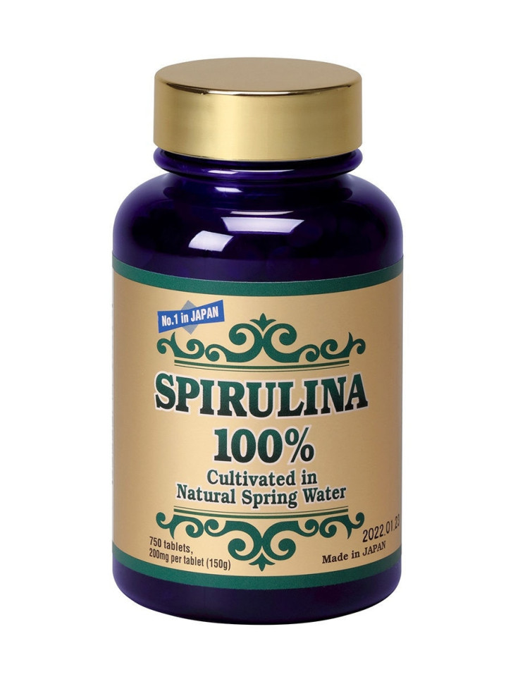 Спирулина 100% 750 таб. по 200 мг